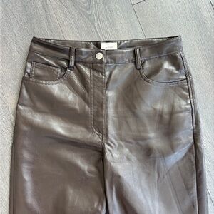 Aritzia Wilfred Melina Pants Chocolate Brown Tall